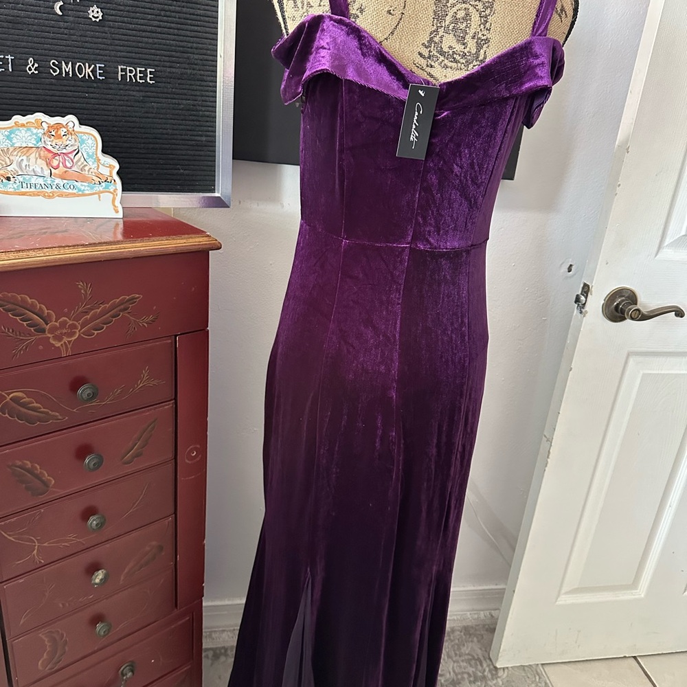 🆕Candalite Purple Velvet Gown - Picture 13 of 15